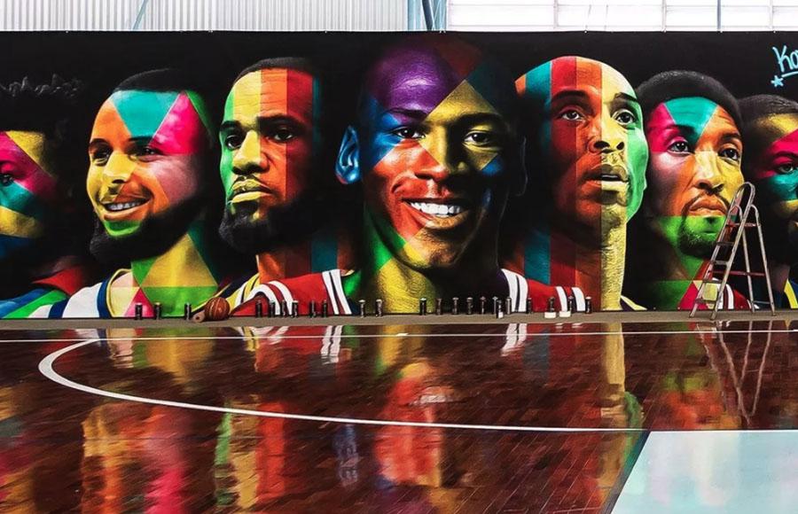 Œuvres iconiques NBA, quand l’Art urbain rencontre le basketball